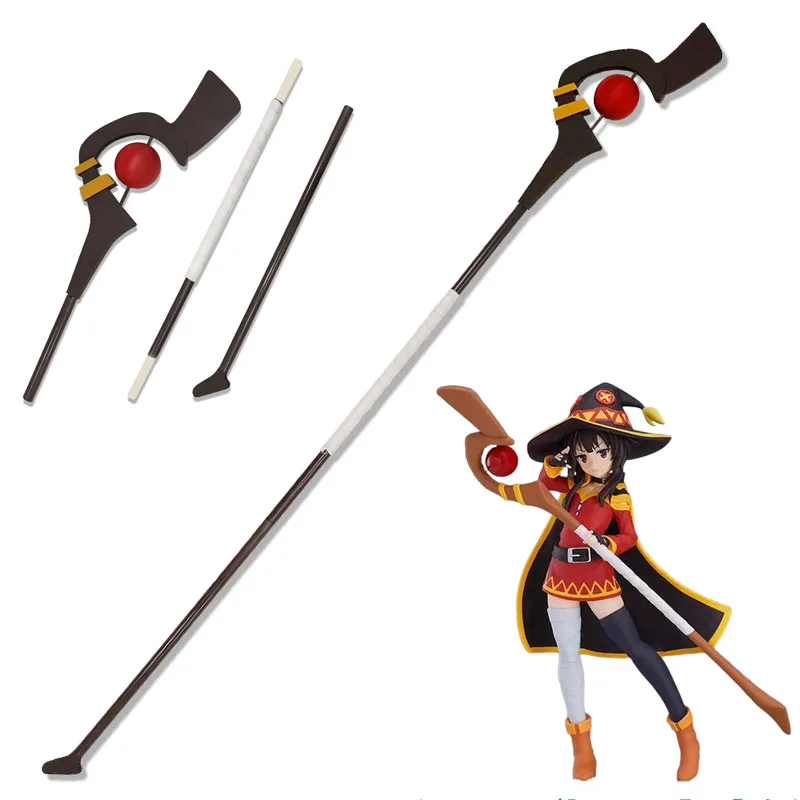 Anime Wand KonoSuba Megumin Weapon Staff Walking Stick God's Blessing on this Wonderful World Halloween Costume Cosplay Props