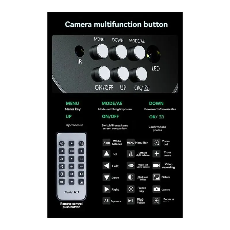 Daily Sale MOS -Compatible Digital Stereo Microscope Camera For PCB Soldering 4K 16MP CTV Adaptor For Phone Chip CPU Repair