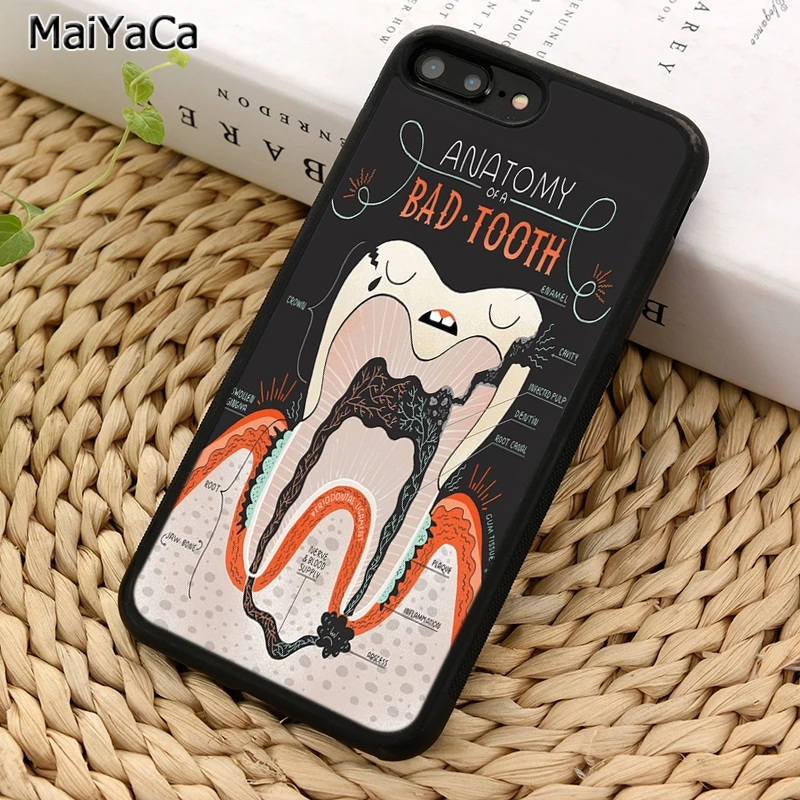 NEW ARRIVAL Dental Definitions tooth Phone Case For iPhone 16 15 14 plus 11 12 13 Pro  XR XS Max coque Cover Shell