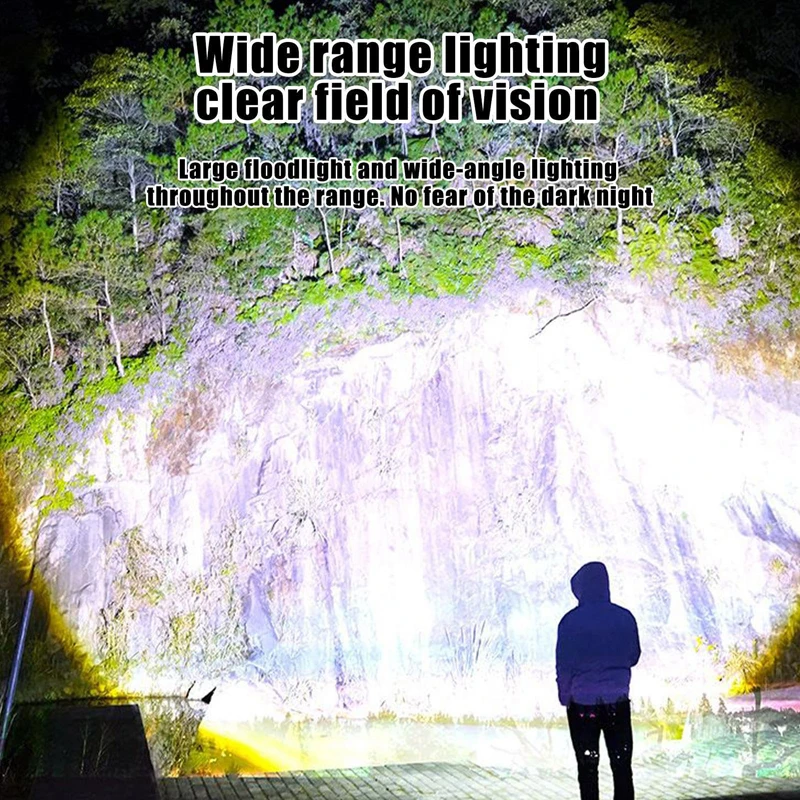 ضوء عمل قابل لإعادة الشحن، ضوء كاشف محمول مع خطاف ومغناطيسي ستبليس قابل للتعتيم لإصلاح السيارات في حالات الطوارئ