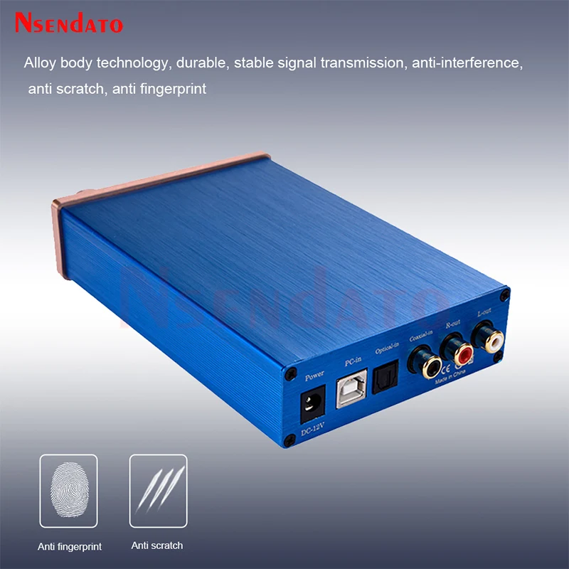 Hifi البصرية محوري USB الرقمية إلى التناظرية مضخم الصوت محول 96 كيلو هرتز DAC فك للمنزل مسرح فيديو سماعة PS4 DVD