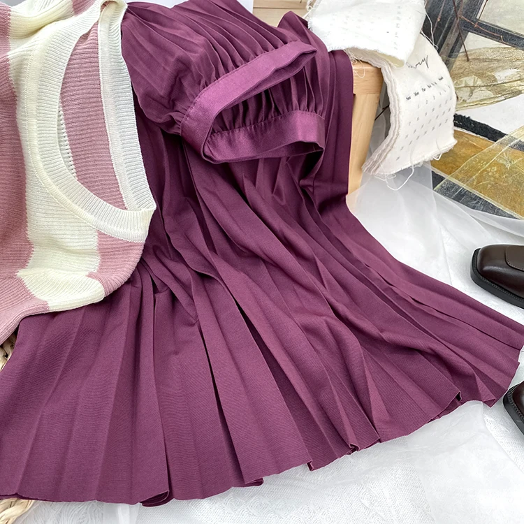 2026 Eleganter Hochtaillierter Plissierter Rock für Damen Mittellanger Midirock Hochwertiger Schwarzer Saia – Detail 26