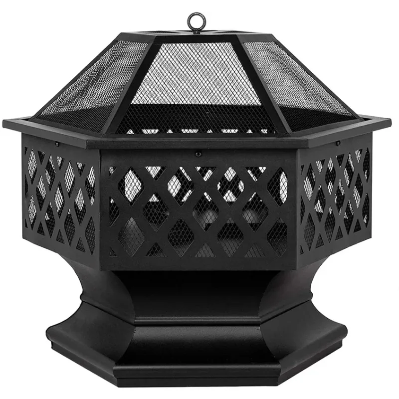 Portable Courtyard Metal Fire Pit 22
