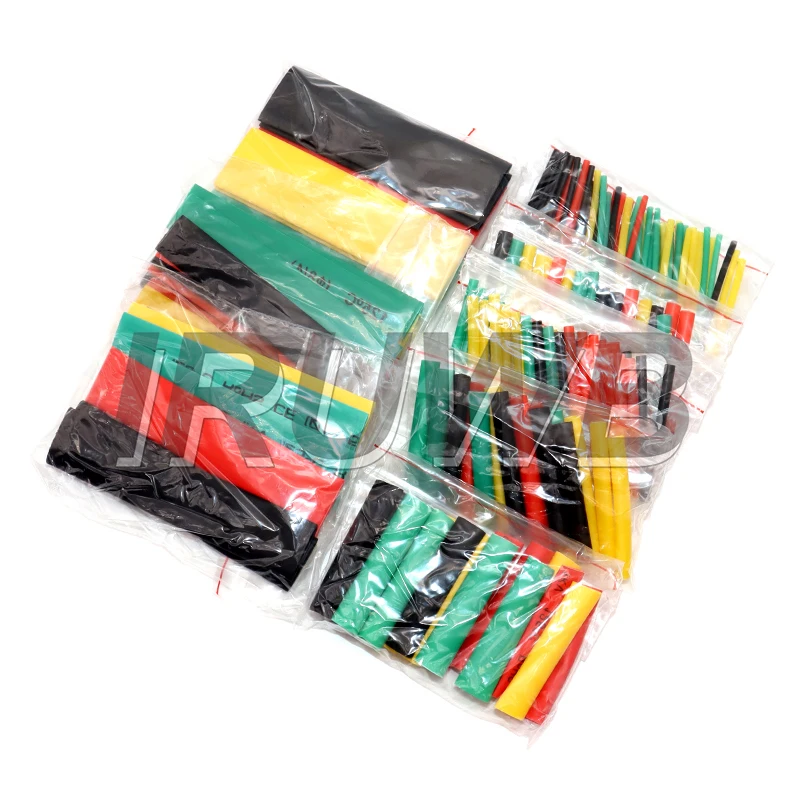 Per cavi termoretraibili Tubo termoresistente kit tubi termorestringenti Termoretractil Tubo termoretraibile Confezione assortita Isolamento fai da te