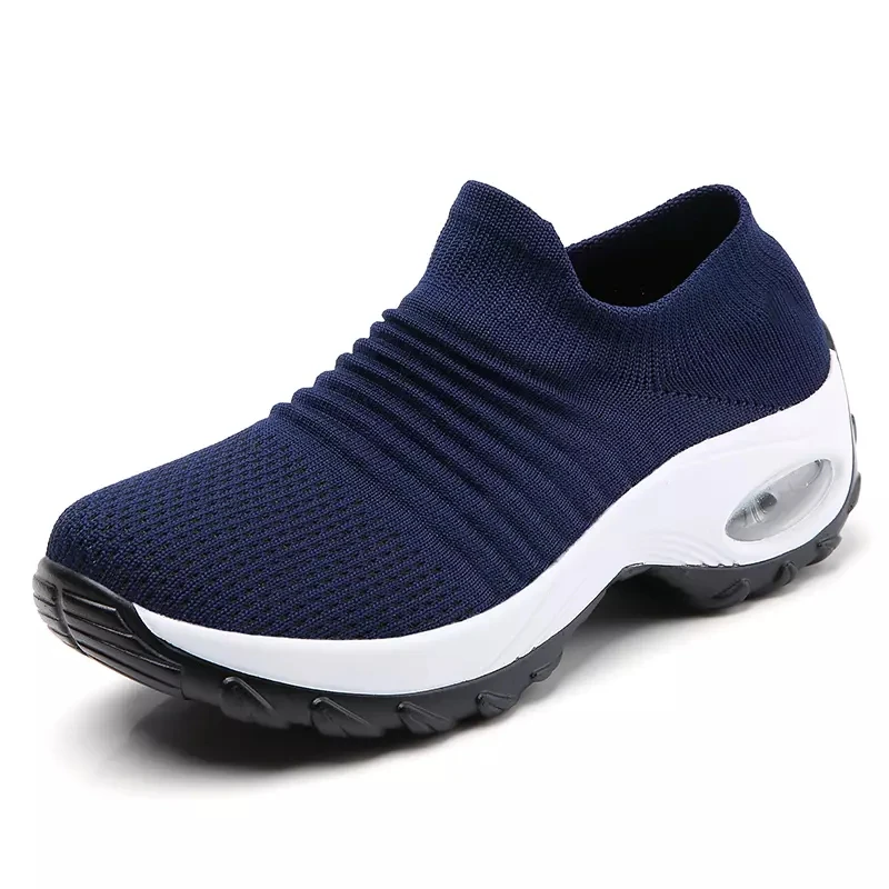 

Large size women's shoes air cushion flying woven sports shoes cover shoes fashion shaking shoes casual shoes socks shoes