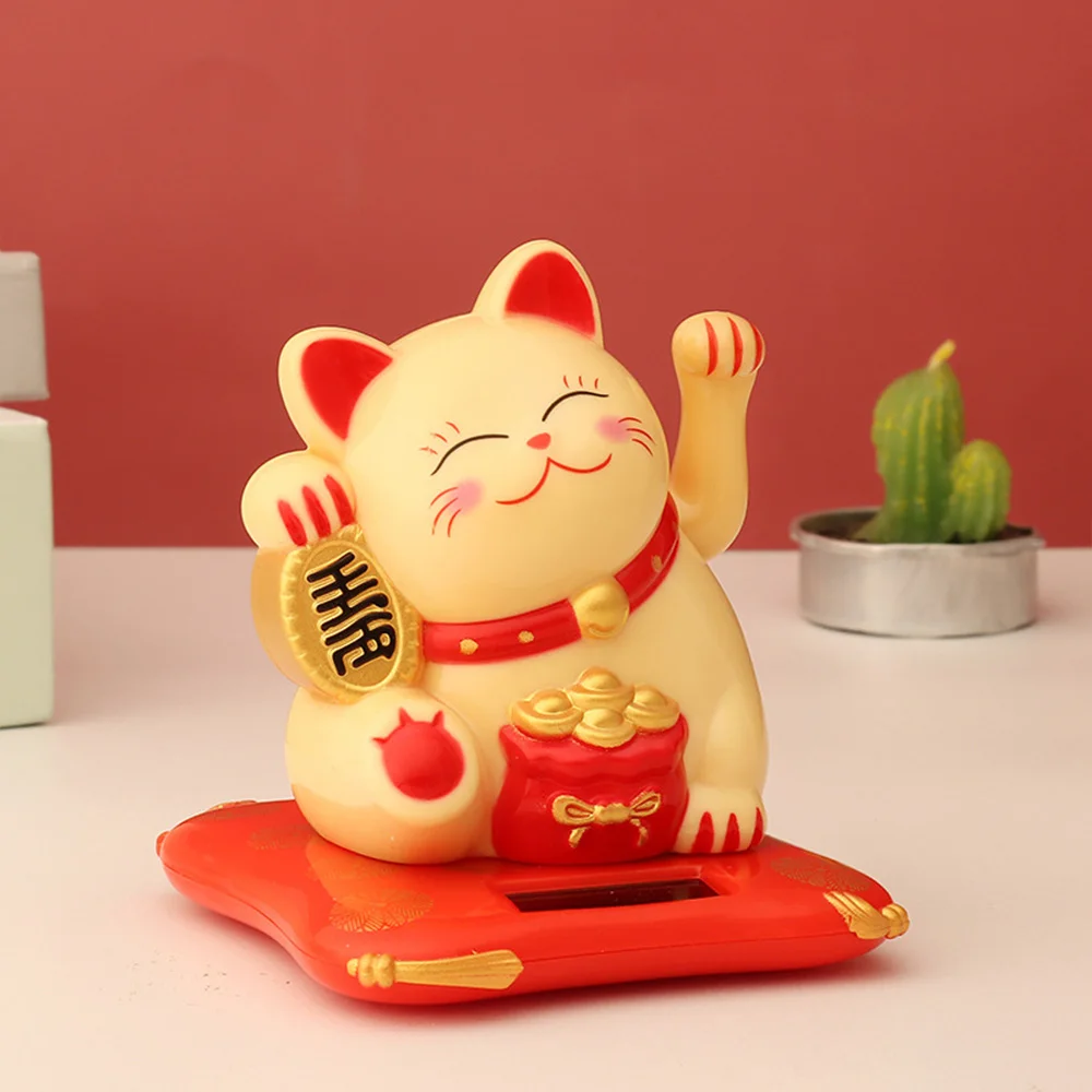 Lucky Cat Statue Ornaments Table Art Home Room Decoration Gift for Housewarming Decor