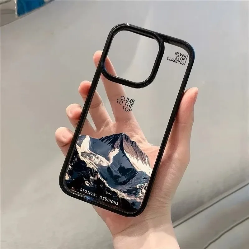 Phone Case For Samsung Galaxy S21 S23 S24 S25 Ultra S20 S25FE A16 A06 A54 A35 A15 A55 A52 A34 5G Mountain Landscape Sunset Cover