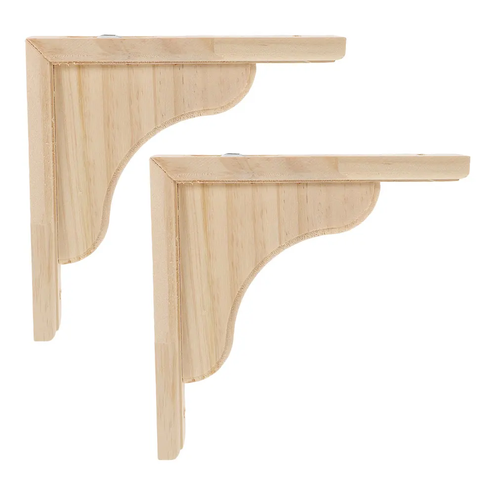 

2 PCS Tripod Brackets for Floating Shelves Triangular Shelf Bookshelf Wall Wood Holder Triangle Corner Brace