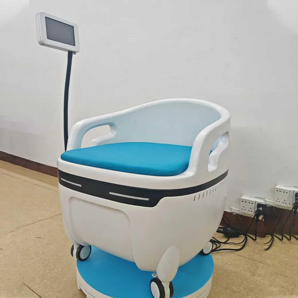 Nuevo ejercitador del suelo pélvico fortalece el suelo pélvico entrenador muscular silla de masaje del suelo pélvico incontinencia urinaria silla ems stim