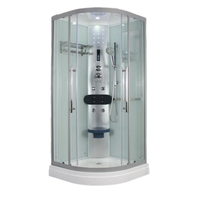 

Integral shower room, integrated household bathroom, fan-shaped glass partition, closed bath, bath room, warm air