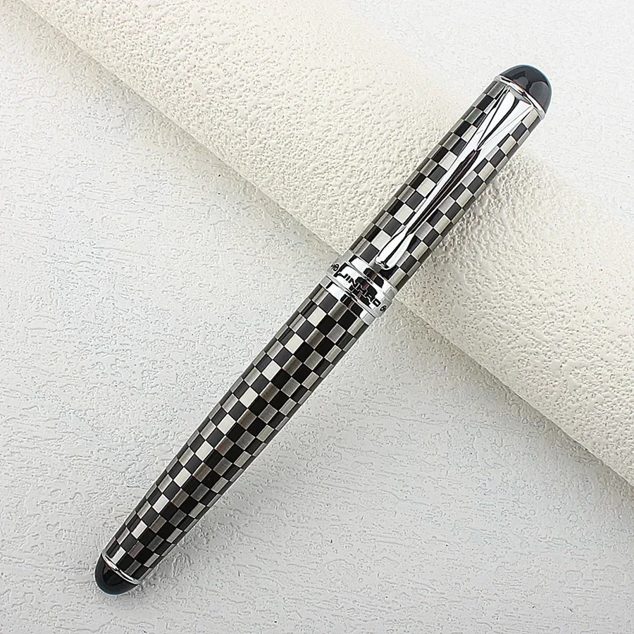 Luxury Quality Jinhao 750 Black with Silver F EF M Nib Fountain Pen Stationery Office Supplies