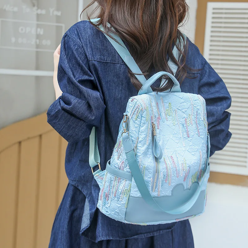 2025 summer new cute college students backpack versatile fashionable casual schoolebag and multi-functional bags