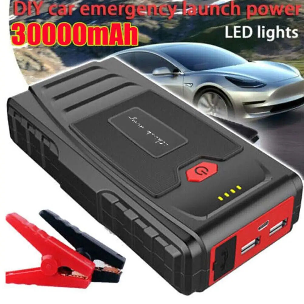 

Portable Car Jump Starter Power Bank Car Booster Charger Petrol Device 12v Booster Emergency Starting Car F1a0