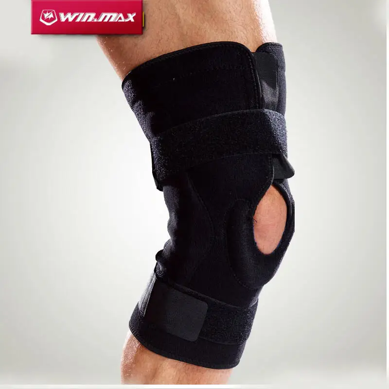 WINMAX 1PCS Kneepads Professional Three-hub Aluminum Hinge Knee Pads, with Knee Strap for Knee Protection and Pain Relief