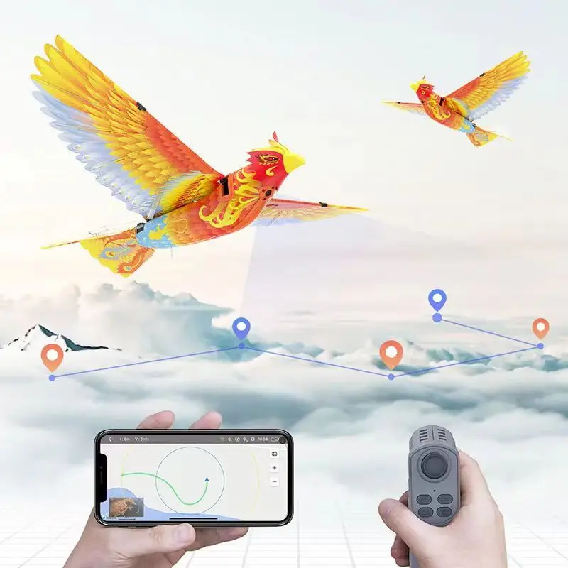 2022New Go Go Bird Super Eagle Flapping Wing Remote Control Flying Bird with HD Camera GPS Positioning Electric Bird Simulator