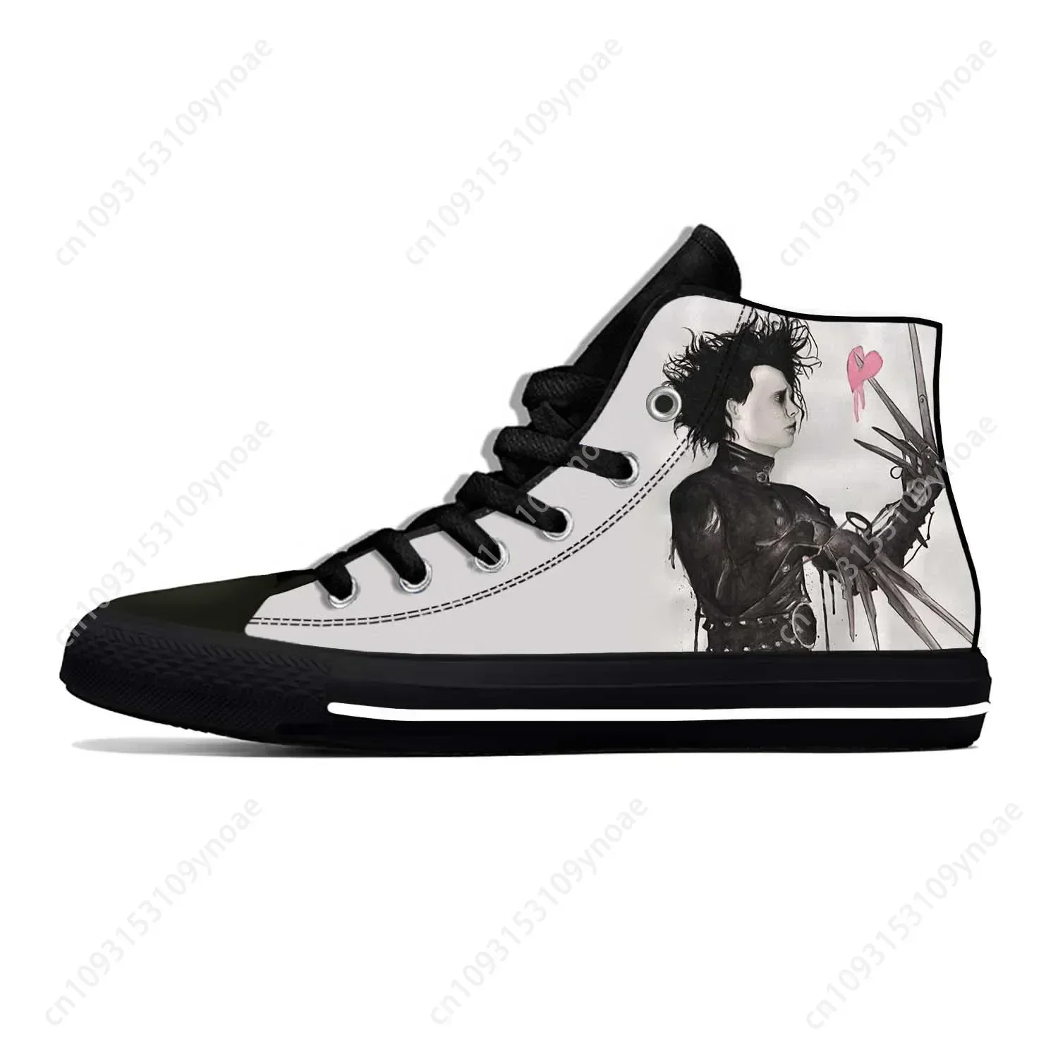 Hot Cool Edward Scissorhands Johnny Depp Fashion Casual Shoes High Top Breathable Men Women Classic Sneakers Latest Board Shoes