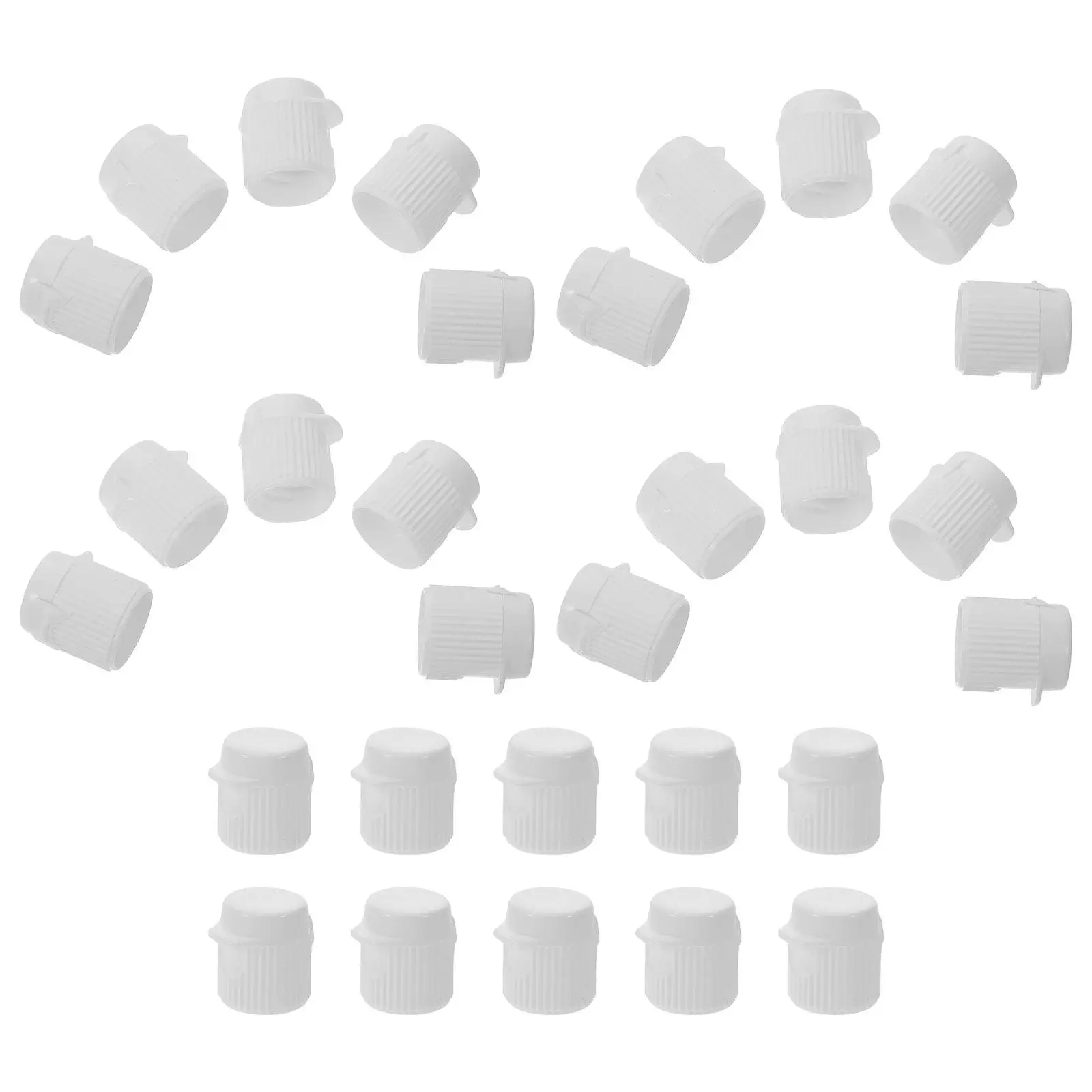 30Pcs Plastic Toothpaste Lids Screw-in Toothpaste Tops Anti-Wear Travel Friendly Compact Lightweight Daily Use Bathroom