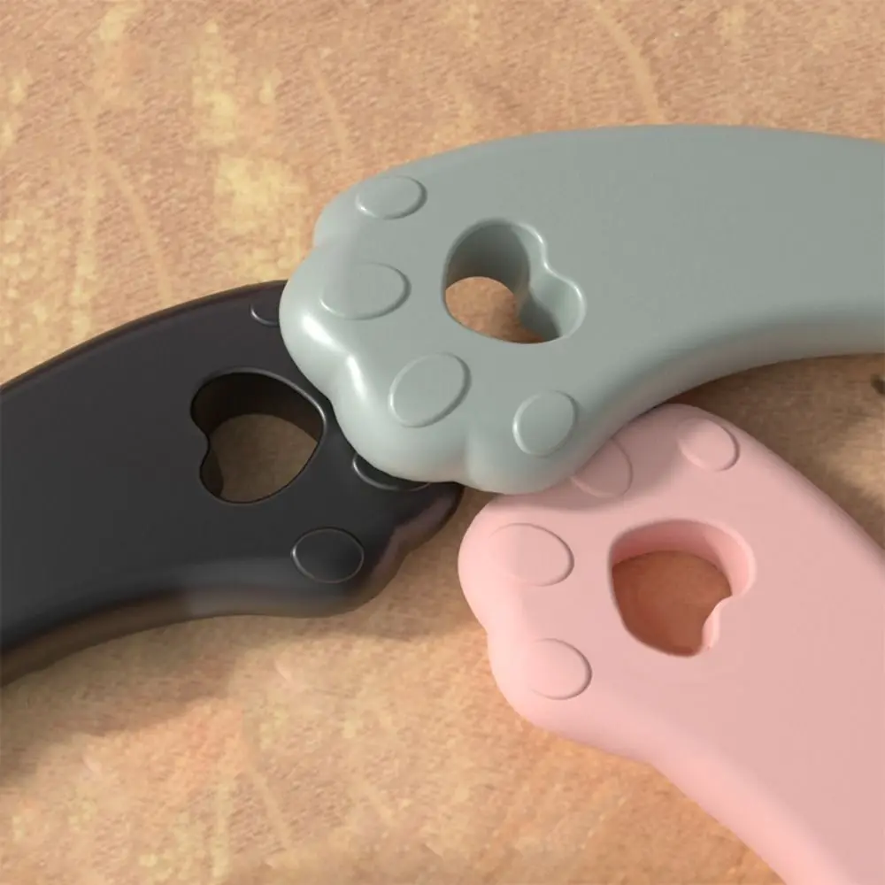 Outil d'élimination des points noirs du visage en forme de patte de chat, grattoir en Silicone pour nettoyage en profondeur des points noirs, spatule portative pour enlever les points blancs et l'acné
