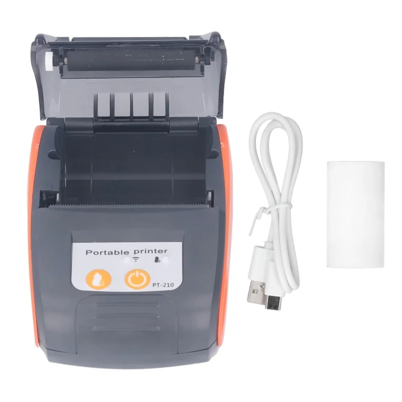 Thermal Receipt Printer Bluetooth Wireless Mini Bill Printer Compatible Pocket Ticket Printing Machine For Android 58mm Without