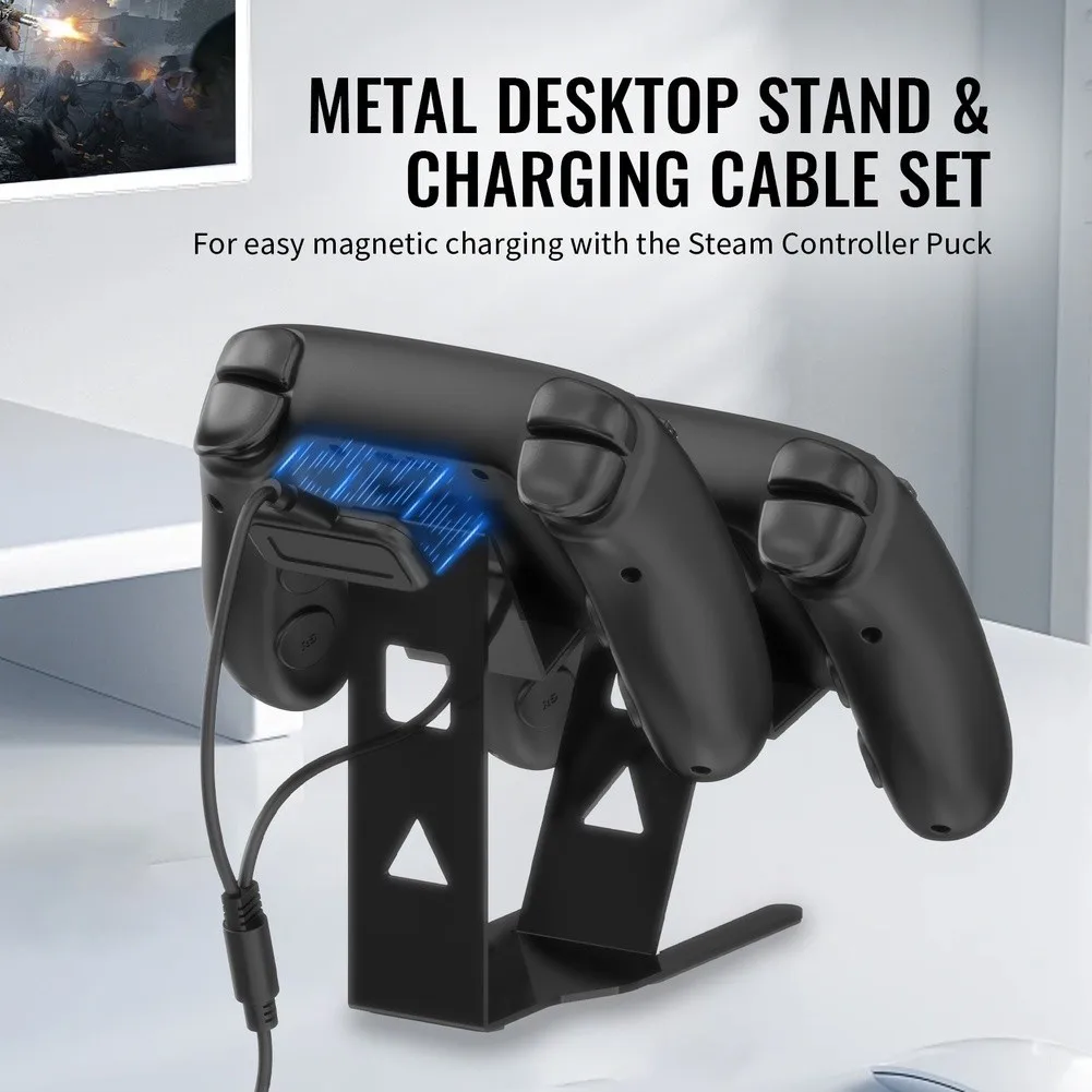 

Aluminum Controller Holder Stand For Steam Controller 2 Stylish Deskstop Storage Bracket Gaming Replace Accessories