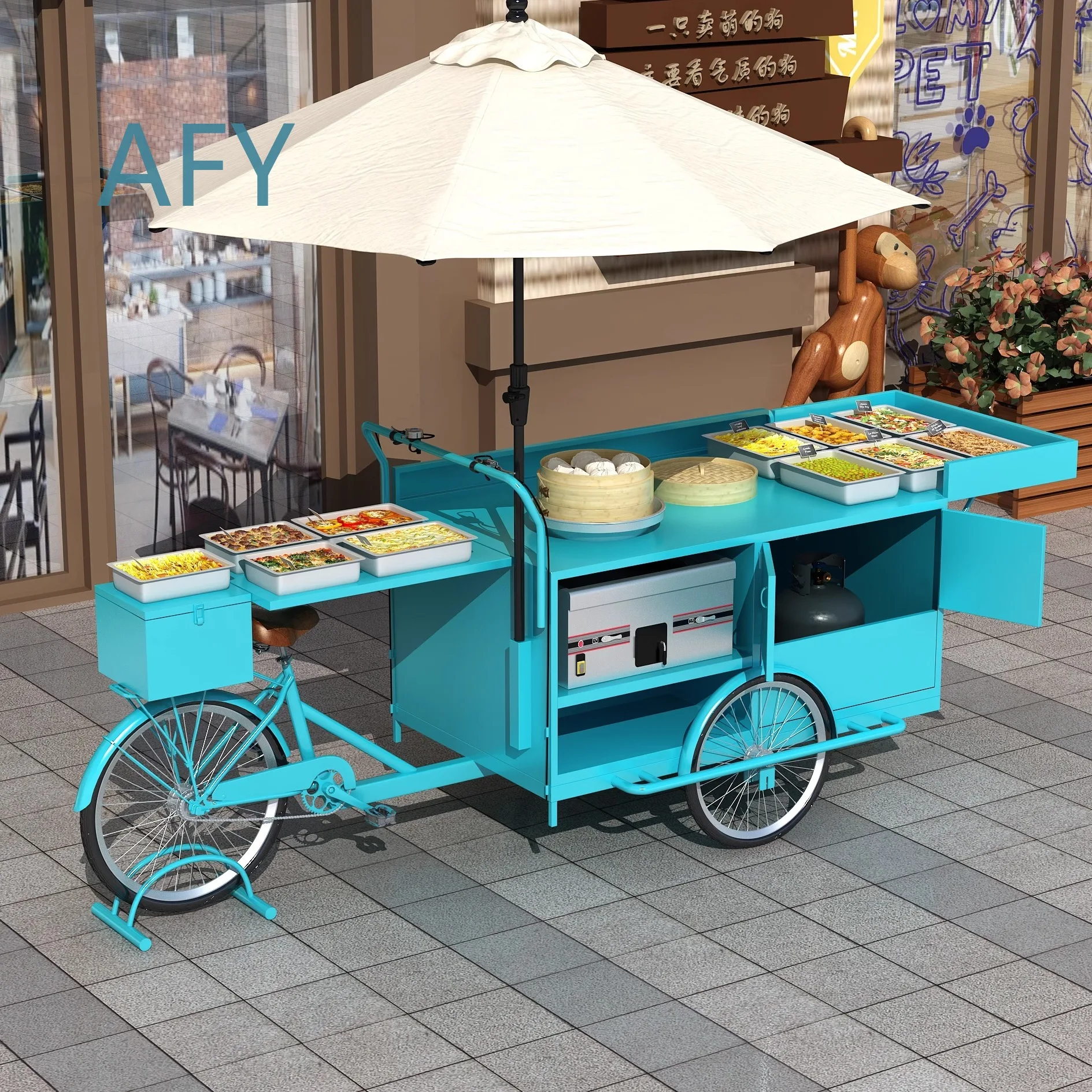 Carretto Mobile in Ferro Battu - Coffee Tea Vendor recensione e prezzo