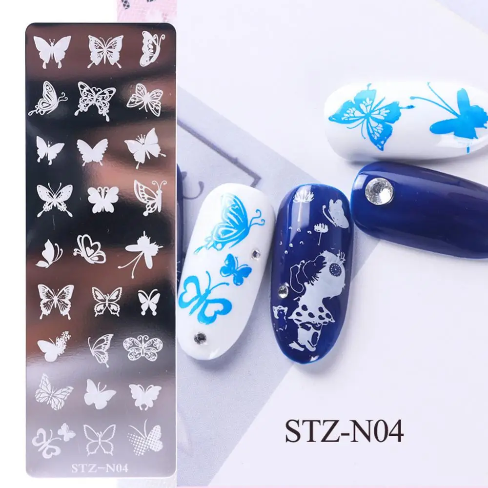 1~4PCS Flower Leaf Geometry Animals Endless Creativity Versatile Nail Art Stamping Plates Nail Stamping Plates Nails