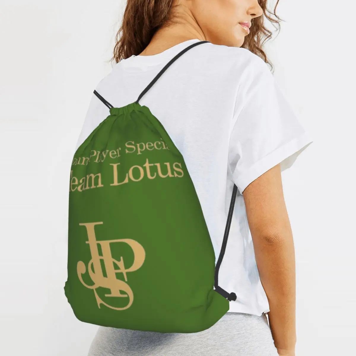 JPS John Player Special Team Backpacks Multi-function Drawstring Bags Sports Bag Book Bags for Travel Students