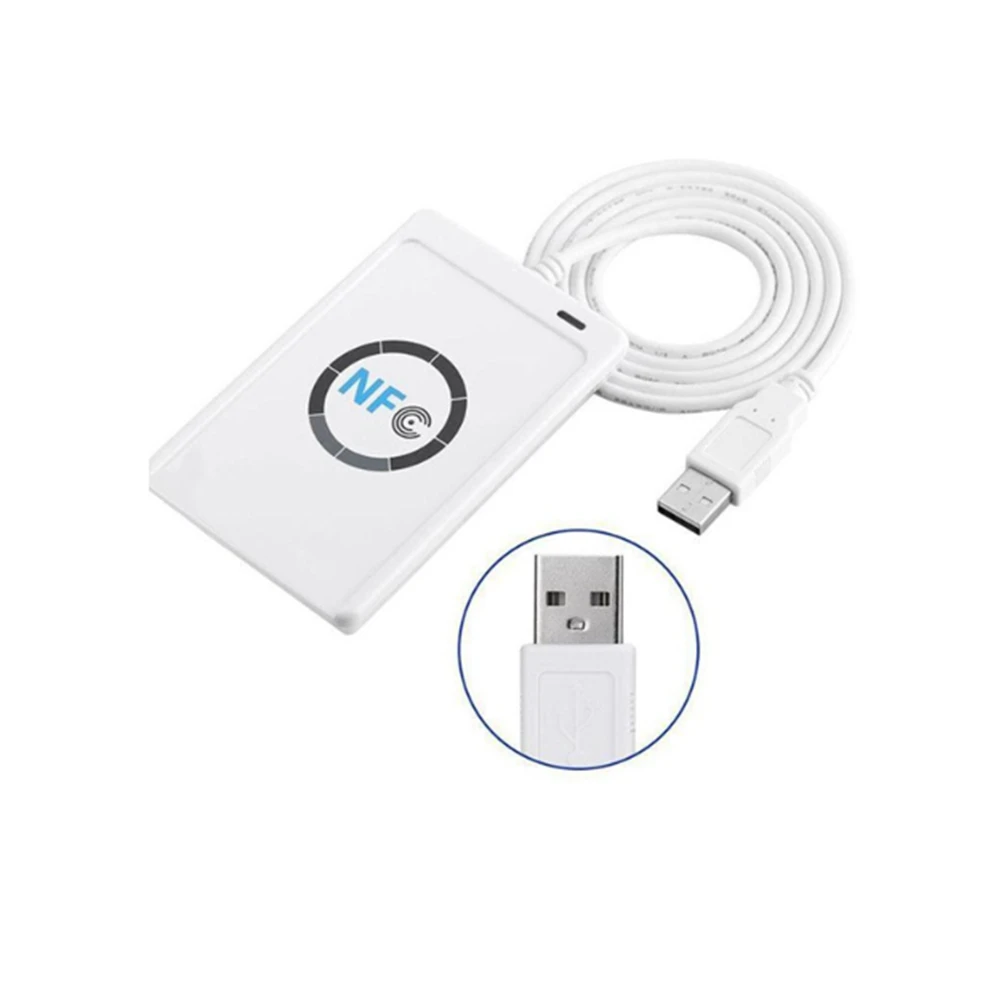 

FULL-ACR122U RFID Reader USB Smart Card Writer M-Ifare Copy Clone Software Copier Duplicator For S50 13.56Mhz UID SDK