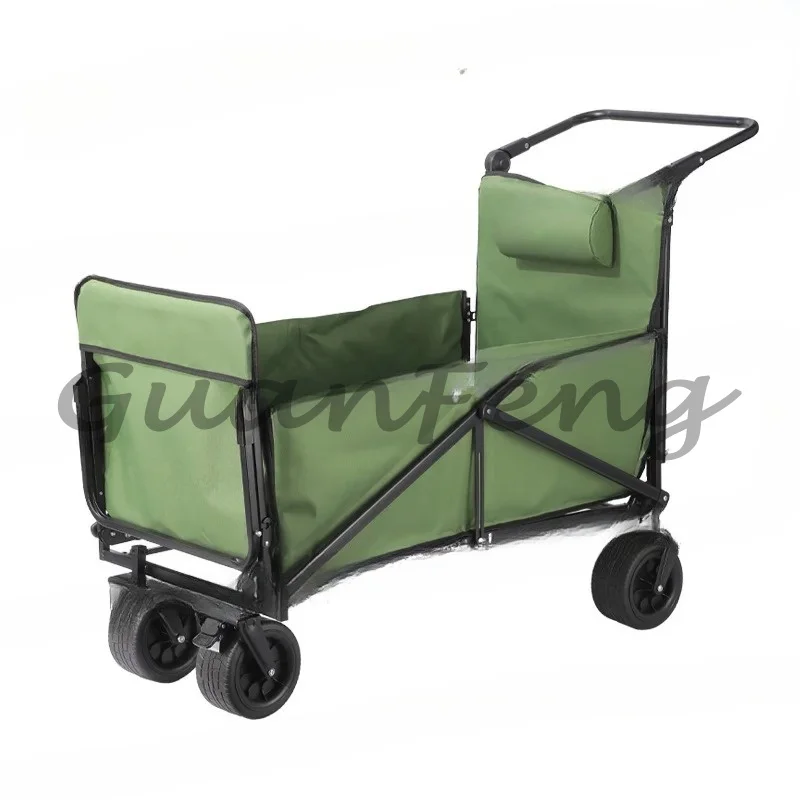 Multi-Function Folding Camper with All-Terrain Tank Wheels