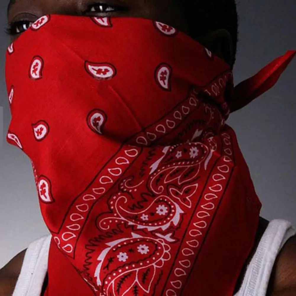 Hip Hop Bandana syal kepala pria, ikat kepala luar ruangan ikat rambut pembungkus pergelangan tangan syal rambut helm sepeda motor pengendara sepeda motor