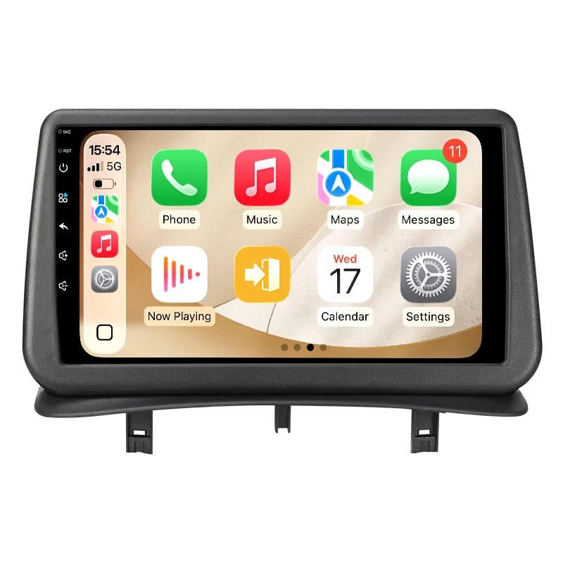 Radio samochodowe Ainavi do Renault CarPlay Clio 3 Android Auto 2005 2006 2007 2008 2009 2010 2011 2012 2013 2014 4G Odtwarzacz multimedialny Wifi BT 5.0 Nawigacja GPS HD IPS Ekran dotykowy 2 DIN — 2