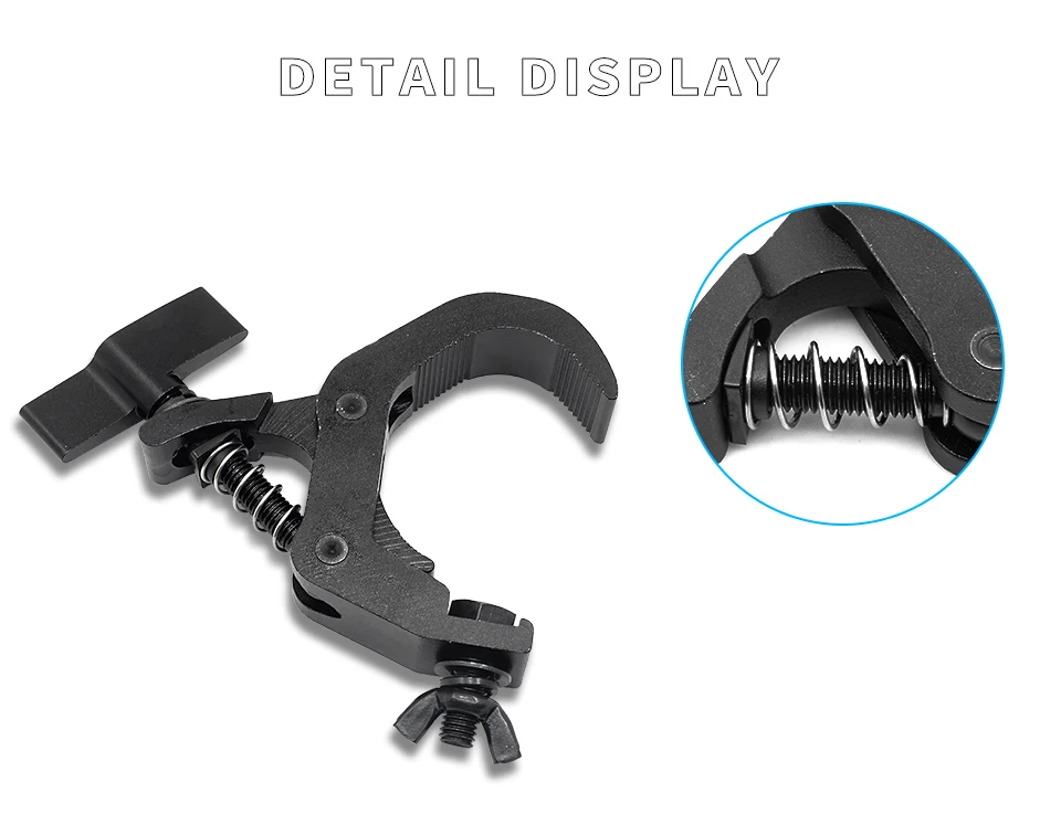 10pcs/Aluminum Alloy Clip 150kg 40-60mm Hook Bracket Stage Durable Heavy Duty Hook DJ Lighting Kit Hook