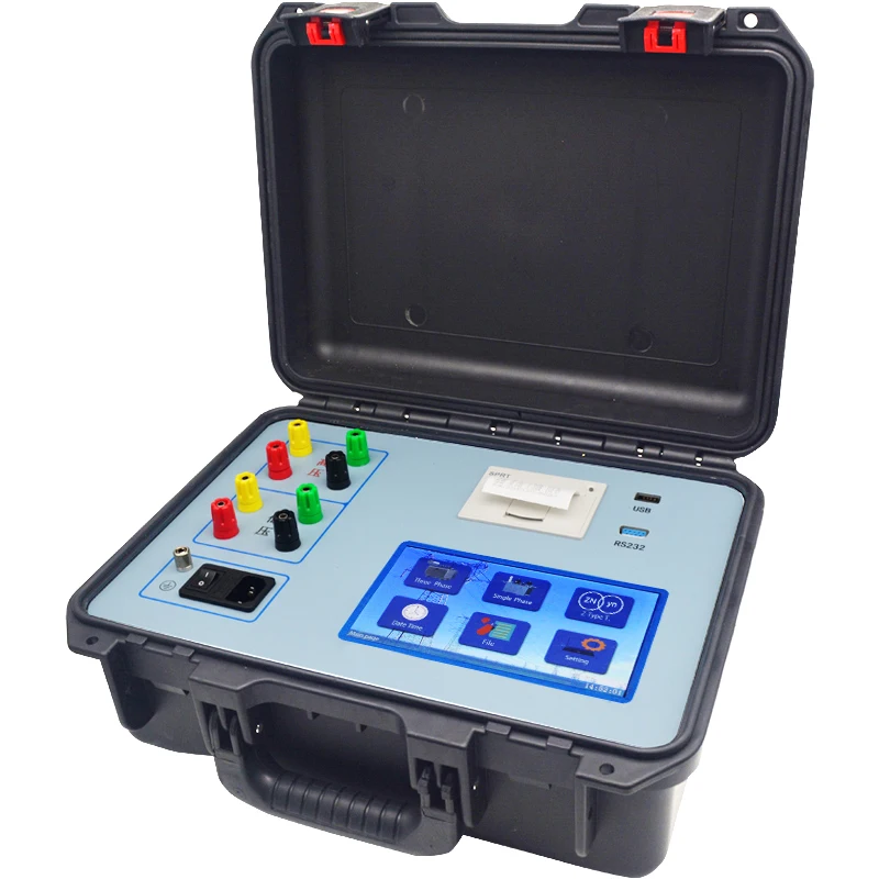 Color Screen Phase Error Angel Ratio Meter Ct Pt & Single Three Phase Z-Scott Transformer Turns Ratio Tester TTR Meter