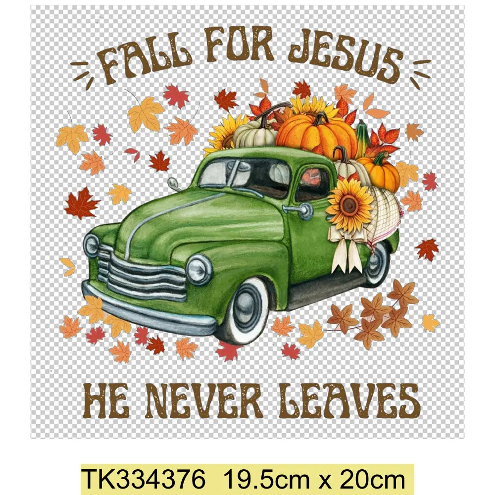 Thanksgiving Iron on Transfers Patches Happy Thanksgiving Pumpkin Autumn Heat Transfers Patches Clothes Heat Transfer Stickers