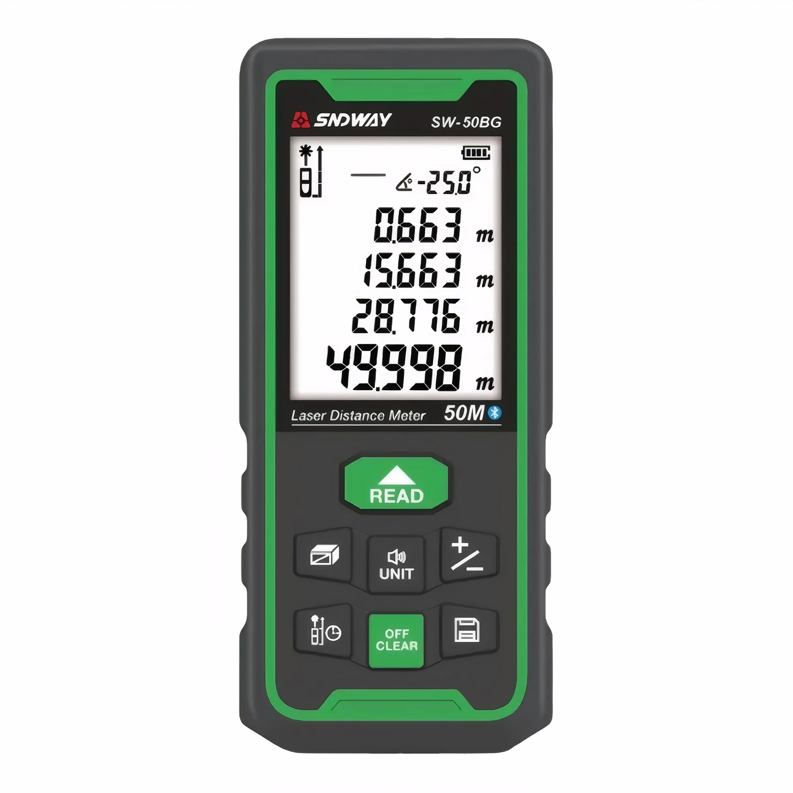 Digital Distance Meter With Versatile Tools Rangefinder Green Light Range Finders Lasers Rangefinder SW-50BG