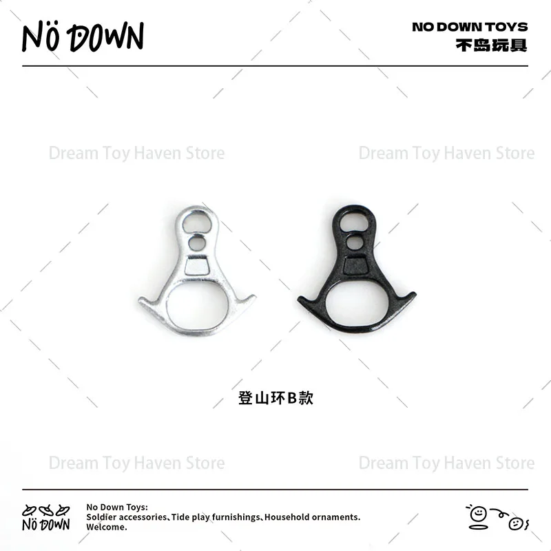 ห่วงคาราไบเนอร์ขนาด 1/12 / ห่วงแปดเหลี่ยม / ห่วงยึด อุปกรณ์เสริมทางยุทธวิธีสำหรับทหาร เหมาะสำหรับฟิกเกอร์แอคชั่นขนาด 6 นิ้ว