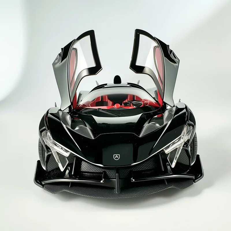 1:18 EVO alloy model toy car, futuristic shape, four-wheel shock absorption, cool sound and light, Christmas gifts