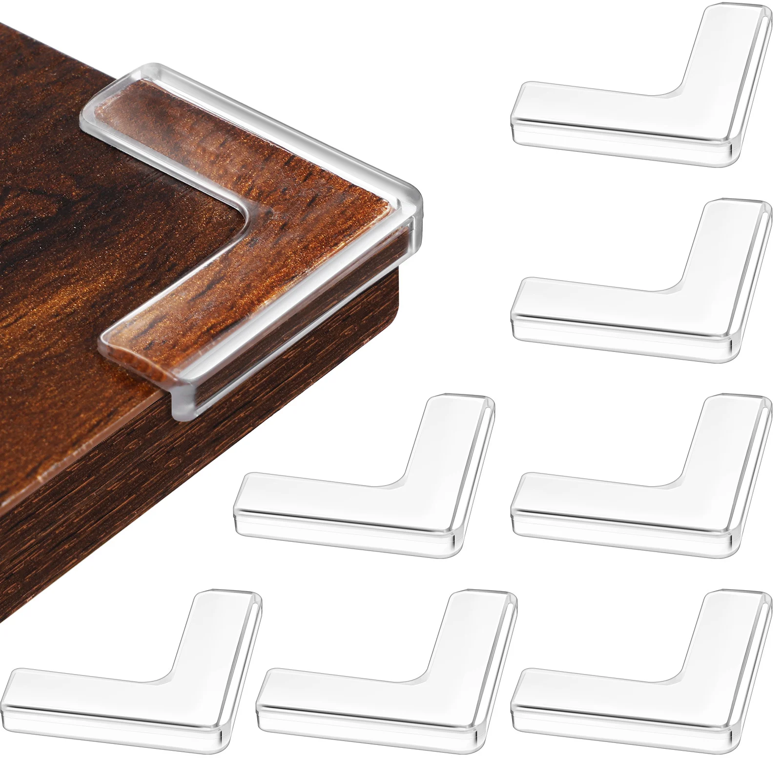 

8Pcs Window Corner Protector Soft Childproof Safety Bumpers for Table Edges Furniture Guards Window Corner Caps