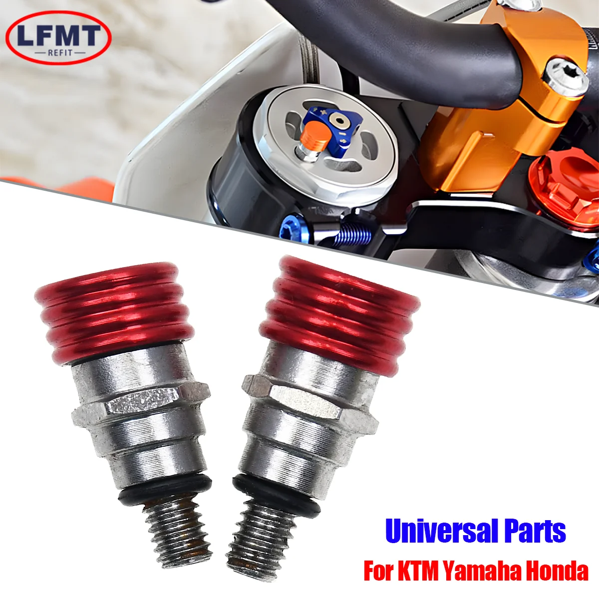 M4/0.7mm M5/0.8mm Fork Air Bleeder Pressure Relief Valve For Motocross Motorcycle Honda Kawasaki Yamaha Suzuki CR CRF YZ YZF WR