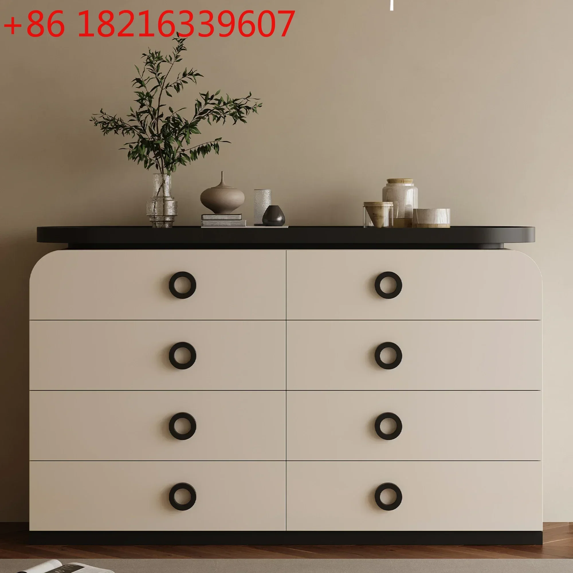 Eight Spares Cabinet Side Cabinet Living Room Wall Chest of Drawer Locker Modern Minimalist
