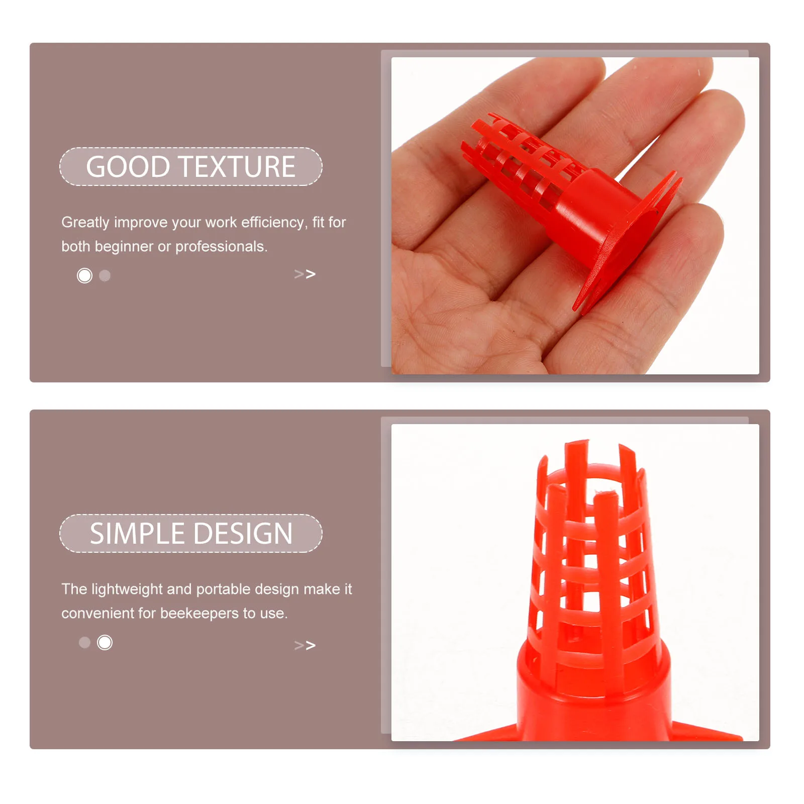 

20 Pcs Supplies Rearing Cage Beekeeping Tools Plastic Cell Protector Protection Lightweight Efficient Use
