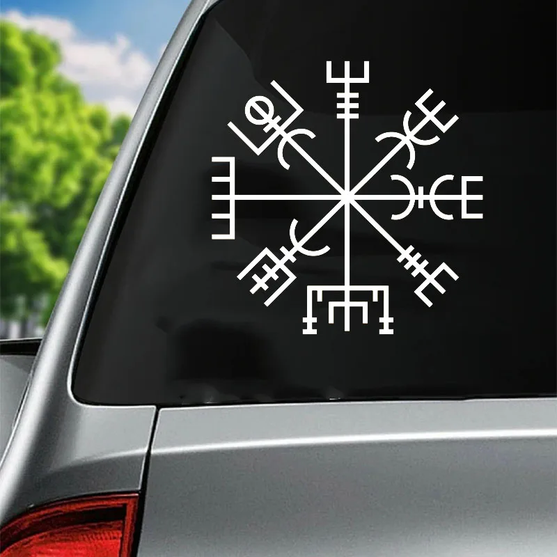 

Car Vinyl Decal Vegvisir Norse Mythology Sticker Waterproof Removable for Car Motorcycle Laptop Auto Body Decoration
