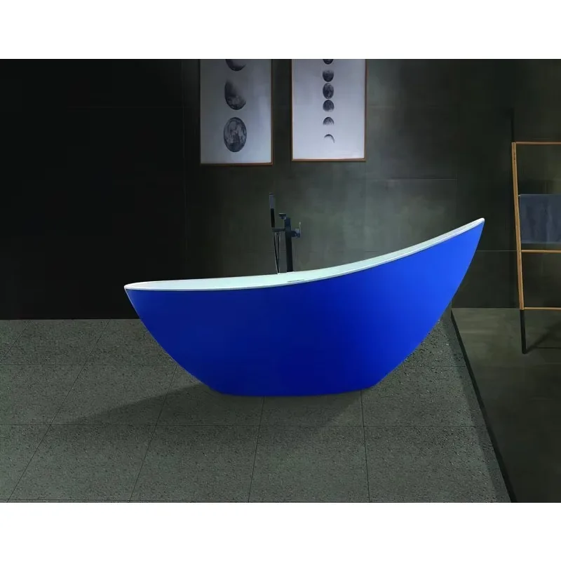 

Ванна 1,8 м, высококачественные устойчивые к царапинам синие отдельно стоящие ванны 1800 мм