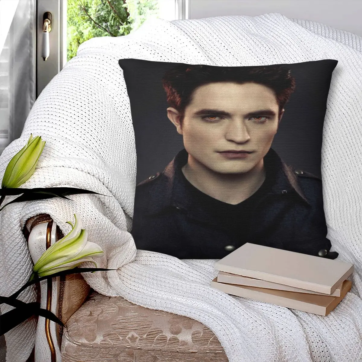 Edward Cullen 1007 Pillowcase Cushion Pillow Suitable For Sofa Personalized Pillowcase White Customizable