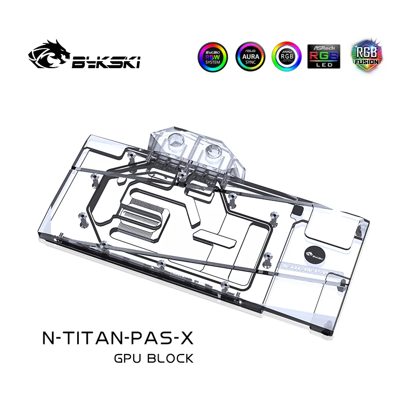 

Bykski N-TITAN-PAS-X Full Cover GPU Water Block For GTX1080 1080ti Founders Edition Titan XP TITAN X Graphics Card,GPU Cooler