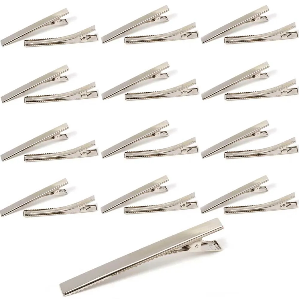 25/100 stücke 29-97mm Haar Clip Für Schmuck Machen Einzelne Zinke Alligator Haarnadel Mit Zähne Blank Einstellung basis Für DIY Haar Clips – Detail 2