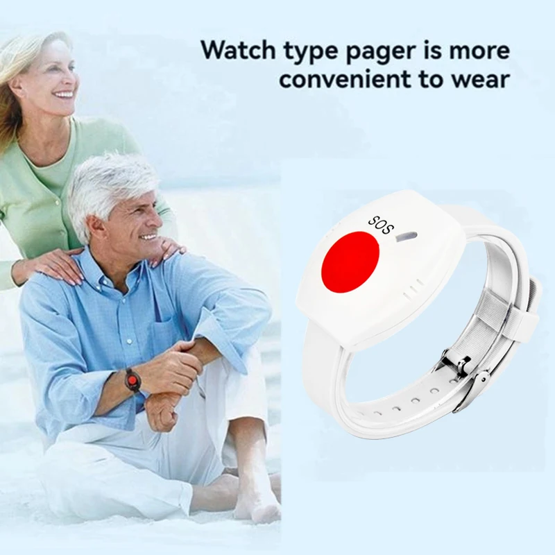 TAIBOAN 433mhz SOS Emergency Panic Button Wireless Watch Bracelet For Old People GSM Home Security Alarm Sensor