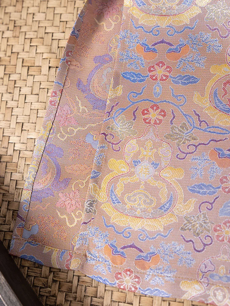 2025年夏新作 カラフルな天然桑絹100% ソングブロケード 異なる色 ルオ レディースファッションワンピース