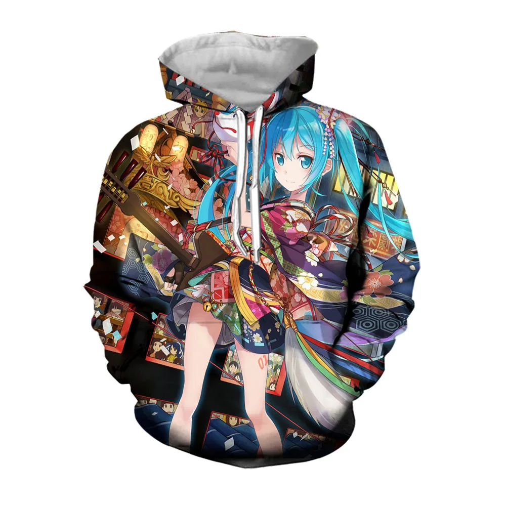 Jumeast Anime Hoodies For Men Aesthetic Lovely Girl Casual Hooded Sweatshirts Men's Hoodie Fashion Streetwear Unisex Winter Coat