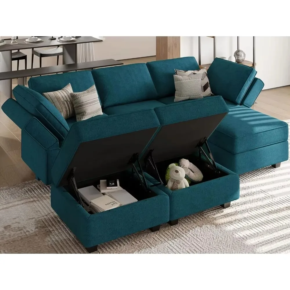 Modular sofa bed, modular sectional sofa, convertible sectional sofa bed, set sleeper sofa，26.4 L x 26.4 W x 33.5 H inches